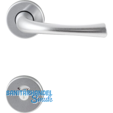 Dr�ckergarnitur FLORENZ - auf Rosette WC, 38 - 42, Aluminium silber eloxiert