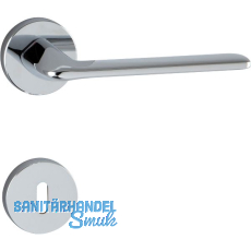 MARCHESI Drückergarnitur UMAG auf Rosette BB, 38-45 mm, Zamak verchromt MARCHESI Drückergarnitur UMAG auf Rosette BB, 38-45 mm, Zamak verchromt