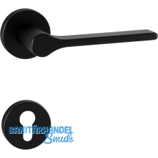 MARCHESI Dr�ckergarnitur ZADAR auf Rosette PZ, 38-45 mm, Zamak schwarz matt