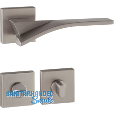 MARCHESI Drückergarnitur TABOR auf Rosette WC, 38-45 mm, Zamak vernickelt matt MARCHESI Drückergarnitur TABOR auf Rosette WC, 38-45 mm, Zamak vernickelt matt