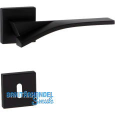 MARCHESI Drückergarnitur TABOR auf Rosette BB, 38-45 mm, Zamak schwarz matt MARCHESI Drückergarnitur TABOR auf Rosette BB, 38-45 mm, Zamak schwarz matt