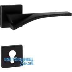 MARCHESI Drückergarnitur TABOR auf Rosette PZ, 38-45 mm, Zamak schwarz matt MARCHESI Drückergarnitur TABOR auf Rosette PZ, 38-45 mm, Zamak schwarz matt