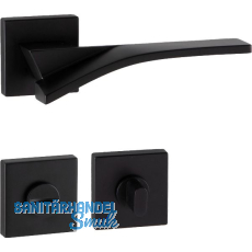 MARCHESI Dr�ckergarnitur TABOR auf Rosette WC, 38-45 mm, Zamak schwarz matt