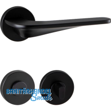 MARCHESI Dr�ckergarnitur LJUBLJANA auf Rosette WC, 38-45 mm, Zamak schwarz matt