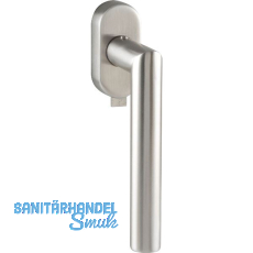 MARCHESI Fenstergriff GEHRUNG mit Verriegelung, Edelstahl matt