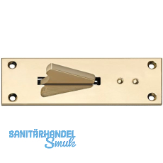 Paderschnapper, Platte 115 x 38 mm, Messing poliert