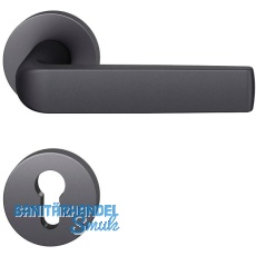 FSB Drückergarnitur 12 1267 ASL auf Rosette PZ, Aluminium schwarz matt FSB Drückergarnitur 12 1267 ASL auf Rosette PZ, Aluminium schwarz matt