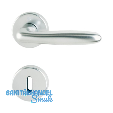 Dr�ckergarnitur VERONA auf Rosette BB, T�rst�rke 37 - 47, silber eloxiert