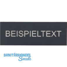 Beschriftungsschild mit Gravur, Kunststoff basaltgrau/Schrift weiß Beschriftungsschild mit Gravur, Kunststoff basaltgrau/Schrift weiß
