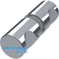Duschtürknopf rund, 25 mm, Aluminium verchromt poliert Duschtürknopf rund, 25 mm, Aluminium verchromt poliert