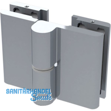 Duscht�rband 8411N HS 180� Glas-Glas, links, Zamak verchromt poliert