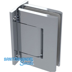 Duscht�rband/Hydraulikband 8010BTJC 90� Glas-Wand, Aluminium silberf�rbig