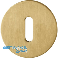 HOPPE BB-Rosette flach mit St�tznocken, rund, Edelstahl messingfarben hell