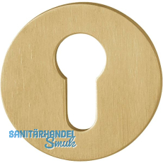 HOPPE PZ-Rosette flach mit Stütznocken, rund, Edelstahl messingfarben hell HOPPE PZ-Rosette flach mit Stütznocken, rund, Edelstahl messingfarben hell