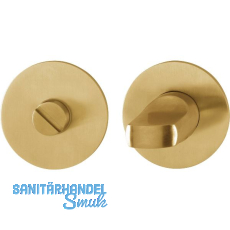 HOPPE WC-Rosette flach mit St�tznocken, rund, Edelstahl messingfarben hell