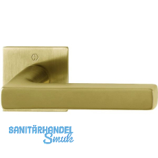 HOPPE Drückergarnitur DALLAS eckig, ohne Schlüsselrosette, messingfarben hell HOPPE Drückergarnitur DALLAS eckig, ohne Schlüsselrosette, messingfarben hell