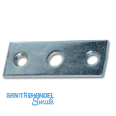 Schlie�blech f. Aufspreizstangen, 60 x 22 mm, Loch � 8,2 mm, Stahl verzinkt