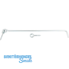 Fensterhaken gerade, 300 mm, Stahl verzinkt