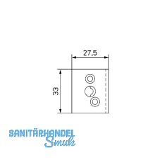 MACO Sprossenkupplung z. Aufschrauben f. Sprossenkreuz, Kunststoff dunkelbraun