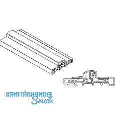 Türschwelle TRANSIT 58 -76, 5000 mm, Höhe 24 mm, Aluminium silber eloxiert Türschwelle TRANSIT 58 -76, 5000 mm, Höhe 24 mm, Aluminium silber eloxiert