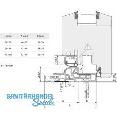 Dichtung Türschwelle für TRANSIT 58 - 76, 2500 mm, silber eloxiert Dichtung Türschwelle für TRANSIT 58 - 76, 2500 mm, silber eloxiert
