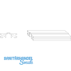 Adapter f�r Unterf�tterungsprofil, 5000 mm, Kunststoff schwarz