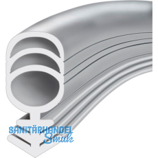 Dichtungsprofil Universal Plus, 25 Meter, Kunststoff weiß Dichtungsprofil Universal Plus, 25 Meter, Kunststoff weiß