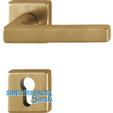 HOPPE Drückergarnitur DALLAS Rosette PZ, Messing messingfarben hell satiniert HOPPE Drückergarnitur DALLAS Rosette PZ, Messing messingfarben hell satiniert