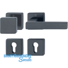 HOPPE Wechselgarnitur AUSTIN feuerhemmend, Aluminium schwarz matt