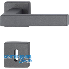 HOPPE Dr�ckergarnitur AUSTIN auf Rosette BB, TS 37-42 mm, Aluminium sandschwarz