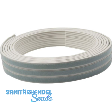 Dichtungsprofil selbstklebend, Typ K, Kunststoff wei�, 1 St�ck = 7,5 Meter