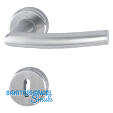 HOPPE Drückergarnitur ALTA - auf Rosette BB, 39-47 mm, Edelstahl matt HOPPE Drückergarnitur ALTA - auf Rosette BB, 39-47 mm, Edelstahl matt