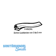 Dichtungsprofil selbstklebend, Typ P, Kunststoff braun, 1 Stück = 7,5 Meter Dichtungsprofil selbstklebend, Typ P, Kunststoff braun, 1 Stück = 7,5 Meter