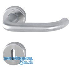 HOPPE Dr�ckergarnitur BADEN - auf Rosette BB, 39-47 mm, Edelstahl matt