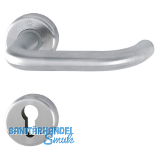 HOPPE Dr�ckergarnitur BADEN - auf Rosette PZ, 39-47 mm, Edelstahl matt