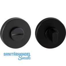 MARCHESI WC-Rosette, ø 52, Höhe 10 mm, Zamak schwarz matt MARCHESI WC-Rosette, ø 52, Höhe 10 mm, Zamak schwarz matt