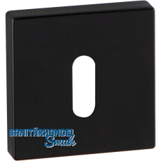 MARCHESI Schl�sselrosette BB, 52 x 52, H�he 10 mm, Zamak schwarz matt