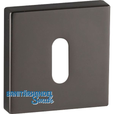 MARCHESI Schlüsselrosette BB, 52 x 52, Höhe 10 mm, Zamak vernickelt dunkel matt MARCHESI Schlüsselrosette BB, 52 x 52, Höhe 10 mm, Zamak vernickelt dunkel matt