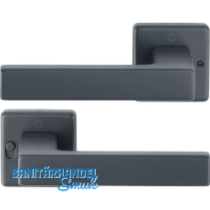 HOPPE Drückerpaar AUSTIN MiniLock rechts, Aluminium schwarz matt HOPPE Drückerpaar AUSTIN MiniLock rechts, Aluminium schwarz matt