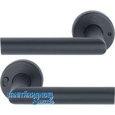 HOPPE Dr�ckerpaar AMSTERDAM MiniLock rechts, Edelstahl schwarz matt