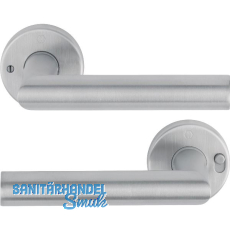 HOPPE Drückerpaar AMSTERDAM MiniLock links, Türstärke 37-47 mm, Edelstahl matt HOPPE Drückerpaar AMSTERDAM MiniLock links, Türstärke 37-47 mm, Edelstahl matt