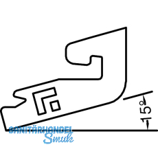 GUTMANN Halter H 60 zu Spree-D 24 OF f�r 15�, Kunststoff wei�