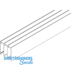 VITRIS Atrivant 80 Deckenschiene hoch 3-bahnig Alu Anthrazit RAL 7016 L=6000 mm VITRIS Atrivant 80 Deckenschiene hoch 3-bahnig Alu Anthrazit RAL 7016 L=6000 mm
