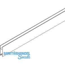 VITRIS Atrivant 80 Laufschuhprofil 8/10 mm Glas Alu Antharzit RAL 7016 L=4000 mm VITRIS Atrivant 80 Laufschuhprofil 8/10 mm Glas Alu Antharzit RAL 7016 L=4000 mm