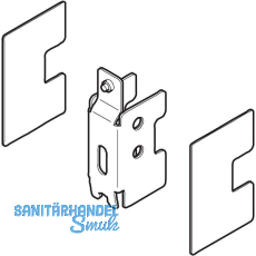 VITRIS Atrivant 80 Adapter für Wandprofil Silber VITRIS Atrivant 80 Adapter für Wandprofil Silber