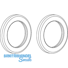 VITRIS Atrivant 80 Griffmuschel-Paar rund DM-44 mm selbstklebend Edelstahl