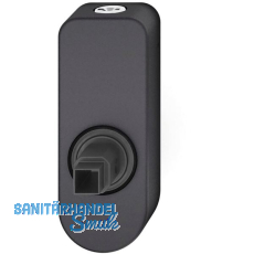 FSB Fenstergriff Adapter-Rosette oval abschließbar, Aluminium schwarz matt FSB Fenstergriff Adapter-Rosette oval abschließbar, Aluminium schwarz matt