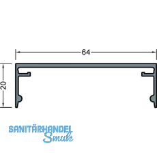 GUTMANN Abdeckprofil-Pfosten P2020/64, L=6000 mm, Aluminium blank GUTMANN Abdeckprofil-Pfosten P2020/64, L=6000 mm, Aluminium blank