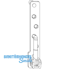 MACO Ecklager MAMMUT 180 kg PVC, 12/20 mm, Tragezapfen 9 mm, silber, rechts MACO Ecklager MAMMUT 180 kg PVC, 12/20 mm, Tragezapfen 9 mm, silber, rechts