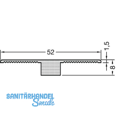 GUTMANN Fugenband 2000/52/8 mm, Kunststoff grau (1 Rolle= 10 Meter)